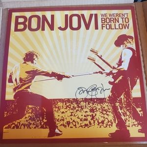 Autographed Bon Jovi Album Cover